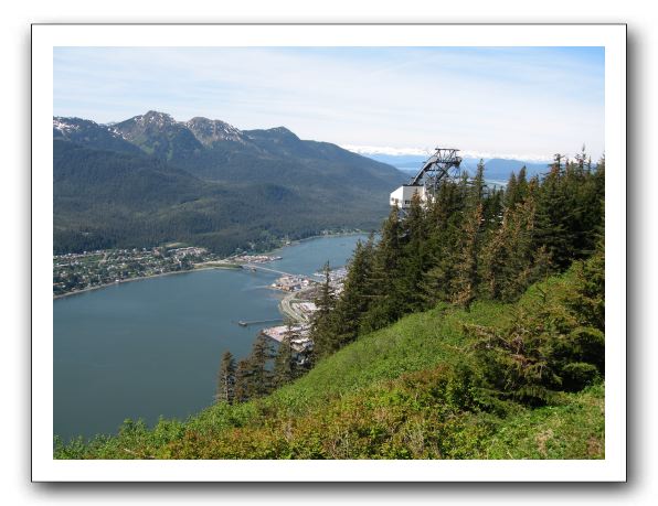 Above Juneau and the tram
